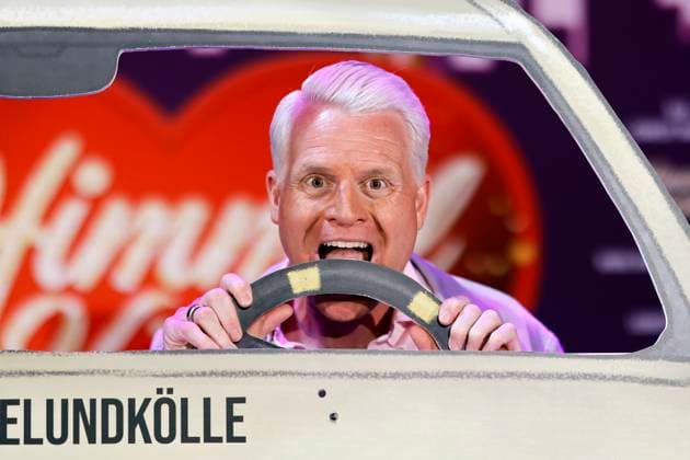 Entertainer Guido Cantz at the press conference for the musical Himmel und Kölle in the church of St. Michael on Brüsseler Platz The TV star will play the role of a cab driver in the musical Cologne, 10 08 2023 NRW Germany Copyright: xChristophxHardtx