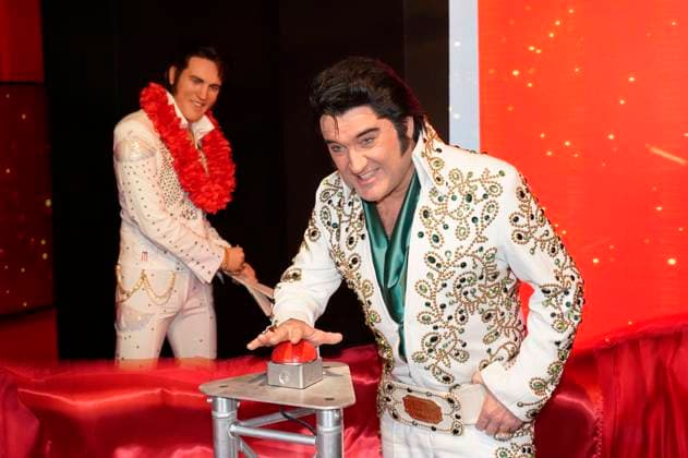 Grahame Patrick, actor in the musical Elvis , at the presentation of the restored wax figure of Elvis Presley at Madame Tussauds Berlin, 11 08 2023 Foto:xT.xBartillax xFuturexImage