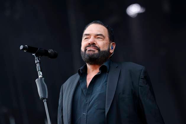 Singer Marian Gold of the band Alphaville at their concert as part of the OpenAirPort concert series at Cologne Bonn Airport Cologne, 17 08 2023 NRW Germany Copyright: xChristophxHardtx