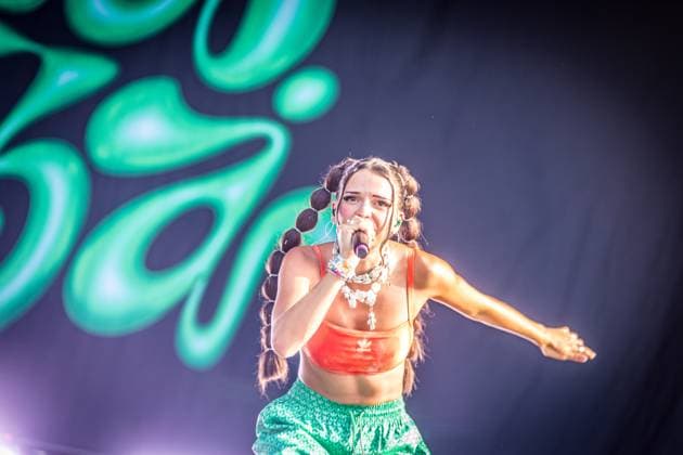 German rapper Nina Chuba Nina Katrin Kaiser on the Blue Stage of Highfield 2023 Highfield Day 3 Nina Chuba
