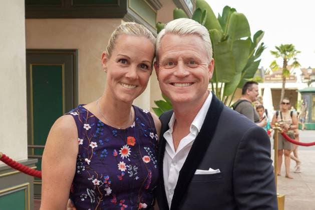 Guido Cantz and his wife Kerstin Ricker at the 50 years Kimmig Entertainment Event on 23 08 2023 at the Europapark in Rust 75 birthday of Werner Kimmig and 50 years Kimmig Entertainment Event at the Europapark Rust