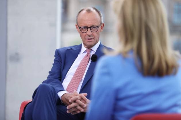 Berlin, Germany, 27 08 2023 CDU leader Friedrich Merz at the recording for the ARD summer interview with Tina Hassel Copyright: xdtsxNachrichtenagenturx dts_21364
