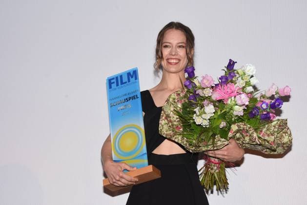 Paula Beer actress Hannelore Elsner award winner Starnberg near Munich 27 08 2023 Schlossberghalle Starnberg Fuenfseen Film Festival award ceremony Hannelore Elsner acting award Starnberg