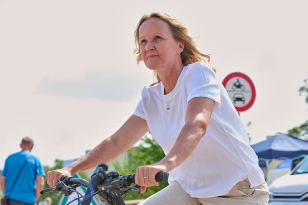 Steffi Lemke in Dessau EUR, Germany, Dessau, 02 09 2023 At the Action Day Environment in the Neighborhood, the Federal Minister for the Environment, Nature Conservation, Nuclear Safety and Consumer Protection, Steffi Lemke B90 Die Grünen visits her hometown Dessau Five neighborh