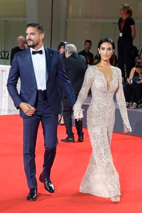 September 4, 2023, Venice Lido, Italy: Pietro Tartaglione (l) and Rosa Perrotta (r) attend the red carpet of the movie Coupe de chance at 80 Venice Film festival at Palazzo del cinema. Venice Lido Italy - ZUMAs197 20230904_aaa_s197_329 Copyright: xMarioxCartellix