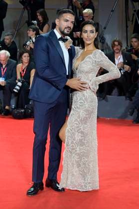 September 4, 2023, Venice Lido, Italy: Pietro Tartaglione (l) and Rosa Perrotta (r) attend the red carpet of the movie Coupe de chance at 80 Venice Film festival at Palazzo del cinema. Venice Lido Italy - ZUMAs197 20230904_aaa_s197_331 Copyright: xMarioxCartellix
