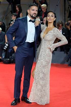 September 4, 2023, Venice Lido, Italy: Pietro Tartaglione (l) and Rosa Perrotta (r) attend the red carpet of the movie Coupe de chance at 80 Venice Film festival at Palazzo del cinema. Venice Lido Italy - ZUMAs197 20230904_aaa_s197_333 Copyright: xMarioxCartellix