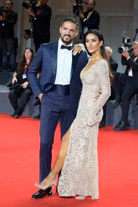 September 4, 2023, Venice Lido, Italy: Pietro Tartaglione (l) and Rosa Perrotta (r) attend the red carpet of the movie Coupe de chance at 80 Venice Film festival at Palazzo del cinema. Venice Lido Italy - ZUMAs197 20230904_aaa_s197_338 Copyright: xMarioxCartellix