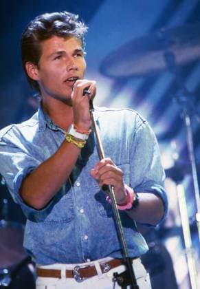 Morten Harket, Sänger der norwegischen Popgruppe a-ha , bei einem Auftritt im deutschen Fernsehen, Deutschland um 1986. Copyright: HartwigxValdmanis Nur redaktionelle Nutzung. Editorial usage only. VAL_720002486