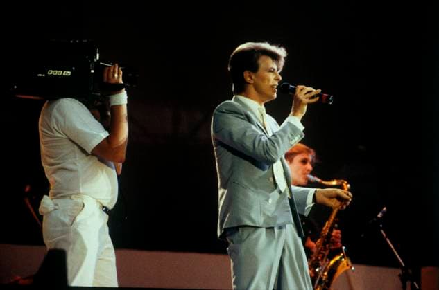 LIVE AID - David Bowie - British pop singer - performing at the charity concert Live Aid - 13th July, Wembley Stadium. Date: 13.07.1985., Credit:Photoshot Avalon United Kingdom, London  Copyright: xPhotoshotx xAvalonx 0506570403