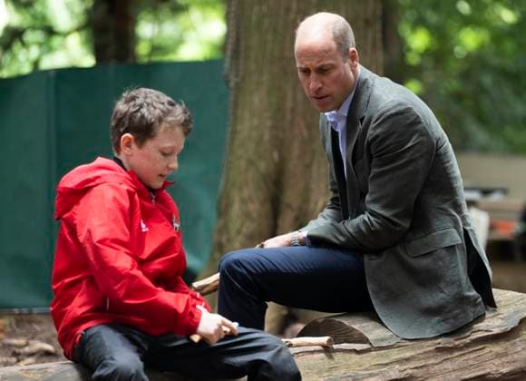 The Prince and Princess of Wales visit Madley Primary School Royal Highnesses, The Prince and Princess of Wales visit Madley Primary School s Forest School which prioritises outdoor learning in Brampton Hill Wood, Vowchurch, Herefordshire, UK, 14 September 2023, Credit:David Rose Avalon UK, Vowchurch Copyright: xDavidxRosex xAvalonx 0805264406
