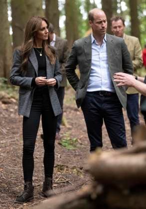 The Prince and Princess of Wales visit Madley Primary School Royal Highnesses, The Prince and Princess of Wales visit Madley Primary School s Forest School which prioritises outdoor learning in Brampton Hill Wood, Vowchurch, Herefordshire, UK, 14 September 2023, Credit:David Rose Avalon UK, Vowchurch Copyright: xDavidxRosex xAvalonx 0805264475