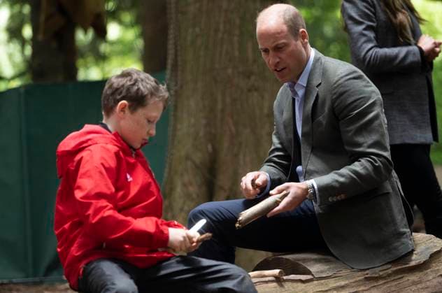 The Prince and Princess of Wales visit Madley Primary School Royal Highnesses, The Prince and Princess of Wales visit Madley Primary School s Forest School which prioritises outdoor learning in Brampton Hill Wood, Vowchurch, Herefordshire, UK, 14 September 2023, Credit:David Rose Avalon UK, Vowchurch Copyright: xDavidxRosex xAvalonx 0805264611