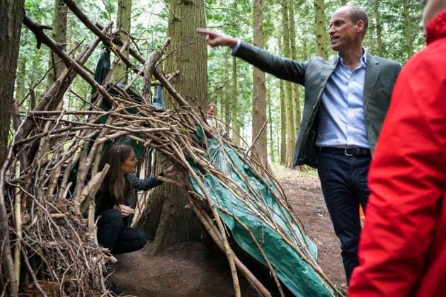 The Prince and Princess of Wales visit Madley Primary School Royal Highnesses, The Prince and Princess of Wales visit Madley Primary School s Forest School which prioritises outdoor learning in Brampton Hill Wood, Vowchurch, Herefordshire, UK, 14 September 2023, Credit:David Rose Avalon UK, Vowchurch Copyright: xDavidxRosex xAvalonx 0805264706