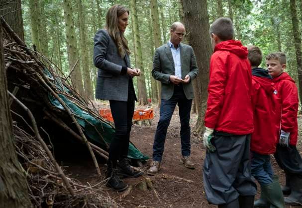 The Prince and Princess of Wales visit Madley Primary School Royal Highnesses, The Prince and Princess of Wales visit Madley Primary School s Forest School which prioritises outdoor learning in Brampton Hill Wood, Vowchurch, Herefordshire, UK, 14 September 2023, Credit:David Rose Avalon UK, Vowchurch Copyright: xDavidxRosex xAvalonx 0805264816