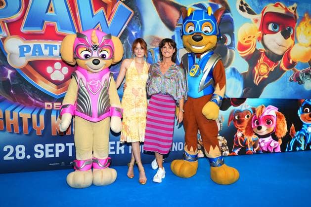 Lea van Acken and Marlene Lufen at the PAW Patrol The Mighty movie premiere on 23 09 2023 in Berlin Paw Patrol The Mighty movie premiere in Berlin