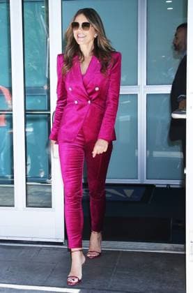 NEW YORK, NY- October 02: Elizabeth Hurley seen at Good Day New York on October 02, 2023 in New York City. Copyright: xRWx