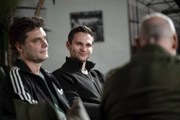 <p>Erster Edel-Talk mit Lutz van der Horst und Fabian Köster im Cafe Edel in Duisburg. Deutschland NRW Duisburg Copyright: FabianxStrauch