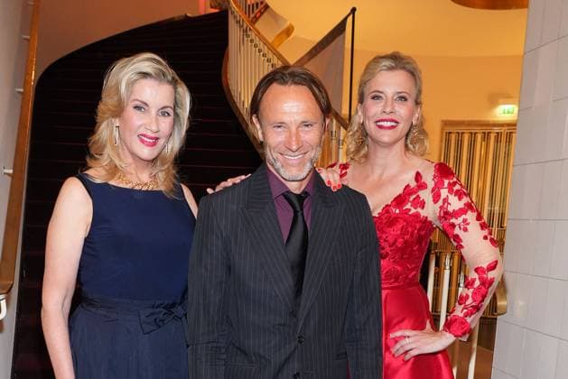 Alexa Maria Surholt, Bernhard Bettermann and Eva Habermann at the Opera Ball on 2 10 2023 in Leipzig Leipzig Opera Ball 2023