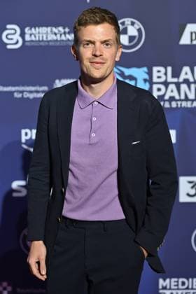 Ferdinand HOFER actor , single image,cropped single image,half figure,half figure red carpet,blue panther Ð TV and Streaming Award 2023 on 25 10 2023 at BMW World Munich