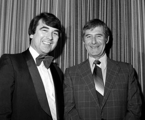 Ed McBain and Donald Rumbelow Ed McBain (right), american author, aged 53 standing next to Donald Rumbelow, author and secretary of the Crime Writers Association. Date: 10.05.1979., Credit:Photoshot Avalon United States  Copyright: xPhotoshotx xAvalonx 0505675996