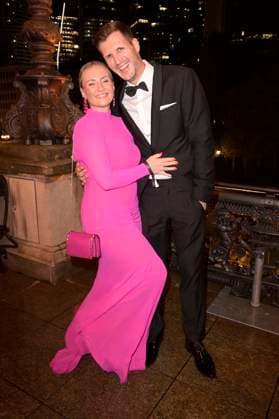Ania Niedieck with husband Chris Hecker at the 41 German Sports Press Ball 2023 in the Alte Oper Frankfurt, 04 11 2023 Foto:xF.xKernx xFuturexImagex sportpresseball_3292