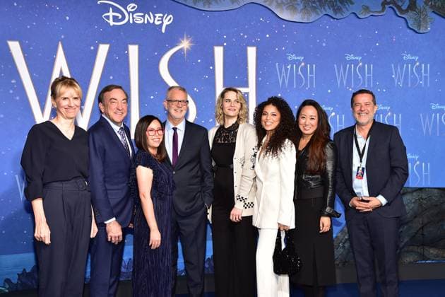 German premiere of WISH in Berlin THE FILMCAST Arrival, magical German premiere of WISH in Berlin, blue carpet for the animated film by Walt Disney in Berlin, on 14 11 2023 Photopress Mueller