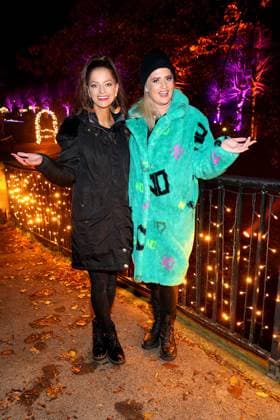 Xenia Princess of Saxony and Sarah Knappik at the opening of Christmas at the Tierpark am Schloss Friedrichsfelde on 15 11 2023 in Berlin Opening of Christmas at the Tierpark in Berlin