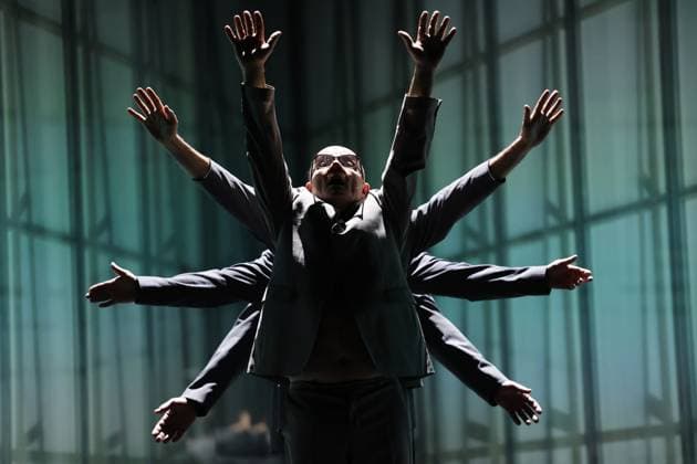 1984 by George Orwell, directed by Luk Perceval, on 16 11 2023 in Berlin, Berliner Ensemble , Germany