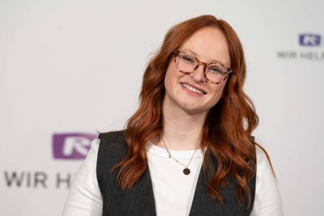 Johanna MUESSIGER, Müssiger, presenter, portrait, portrait, portrait, cropped single image, single subject, 28 RTL Spendenmarathon Wir helfen Kindern , television, 16 17 11 2023
