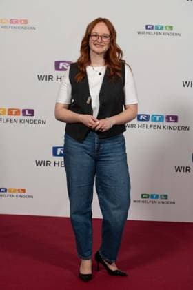 Johanna MUESSIGER, Müssiger, presenter, portrait, portrait, portrait, cropped single image, single subject, 28 RTL Spendenmarathon Wir helfen Kindern , television, 16 17 11 2023