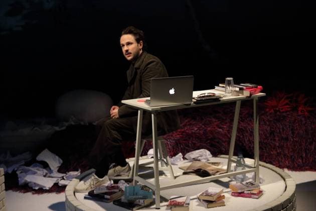Dimitrij Schaad during the photo rehearsal for the play The Silence at the Schaubühne am Lehniner Platz in Berlin, November 16, 2023 Play and direction Falk Richter Stage and costumes Katrin Hoffmann Premiere is on November 19, 2023 Schaubühne Berlin The Silence