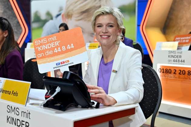 Verena Fels at the 28 RTL Spendenmarathon 2023 in Studio 8 of EMG Studios Hürth, 17 11 2023 Foto:xD.xAnoraganingrumx xFuturexImagex spendenmarathon_3573