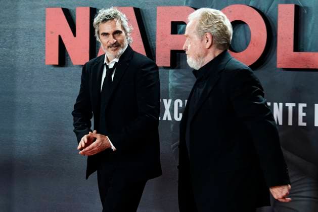 Joaquin Phoenix and Ridley Scott at the premiere of the movie Napoleon at the Museo del Prado Madrid, 20 11 2023 Foto:xDyDxFotografosx xFuturexImagex napoleon_3206
