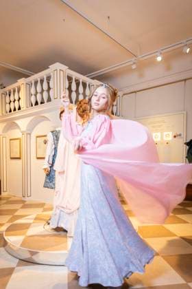 Photo shoot at Moritzburg Castle This year, the most popular fairytale film of all time is celebrating a special anniversary At Moritzburg Castle, one of the films locations, the exhibition for the cult film Three Hazelnuts for Cinderella is opening for the