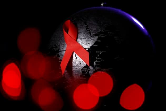 World AIDS Day is organized annually by the Joint United Nations Programme on HIV Aids and was launched in 1988 Since then, it has been held annually on 1 December and affirms the rights of HIV-positive people Themed image, symbolic image Cologne, 28 11 2023 NRW Germany Copyright: xChristophxHardtx