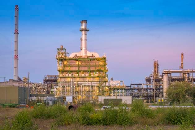 PCK refinery, Schwedt, Uckermark district, Brandenburg, Germany