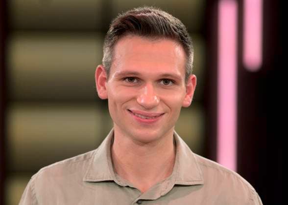 Talk show Koelner Treff broadcast on 10 11 2023 Fabian KOESTER Fabian KÖSTER , author and comedian , 09 11 2023 Fabian KOESTER , comedian , 09 11 2023