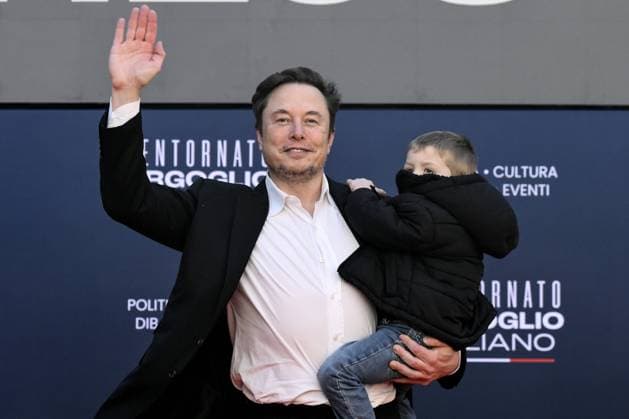 Rome 16 12 2023 Atreju Festa Fratelli d™Italia photo Image in photo Elon Musk