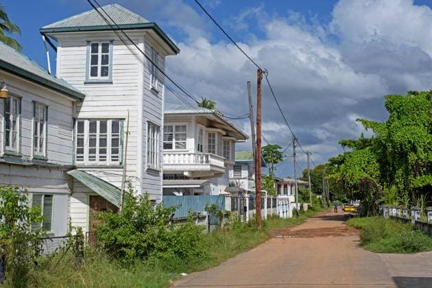 Old Whites Colonial Houses from Wood at Old City centre from New Amsterdam, Region East Berbice Corentyne, Guyana, South America Copyright: imageBROKER/alimdix/xArterrax/xMaricaxvanxderxMeer ibltsm09947821.jpg