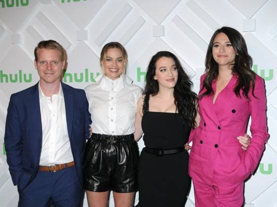 Brett Hedblom, Margot Robbie, Kat Dennings and Jordan Weiss at the 2019 Hulu Upfront Brunch Red Carpet in NYC Brett Hedblom, Margot Robbie, Kat Dennings and Jordan Weiss at the 2019 Hulu Upfront Brunch Red Carpet, at Scarpetta in The James New York in New York, New York, USA, 01 May 2019 New York New York USA EDITORIAL USE ONLY Copyright: xCopyrightx2019xY.xLuisaxJohns.xAllxrightsxreservedxtoxphotographer.x YLJx pkiphotos004323