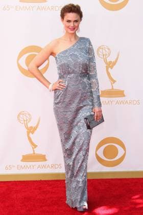 Emily Deschanel attends the 65th Annual Primetime Emmy Awards held at Nokia Theatre L.A. Live in Los Angeles 105400, LOS ANGELES, CALIFORNIA - Sunday September 22, 2013. Emily Deschanel attends the 65th Annual Primetime Emmy Awards held at Nokia Theatre L.A. Live in Los Angeles. , Credit:WMTV, PacificCoastNews.com Avalon USA, Los Angeles  Copyright: xWMTV,xPacificCoastNews.comx xAvalonx 0528617006