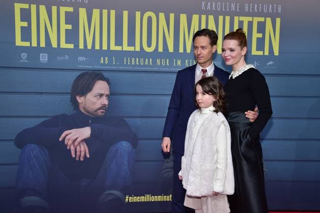 Tom Schilling, Karoline Herfurth, Pola Friedrichs Arrival at the world premiere of EINE MILLION MINUTEN Cinema ZooPalast in Berlin, on 23 01 2024 World premiere of EINE MILLION MINUTEN Photopress Mueller