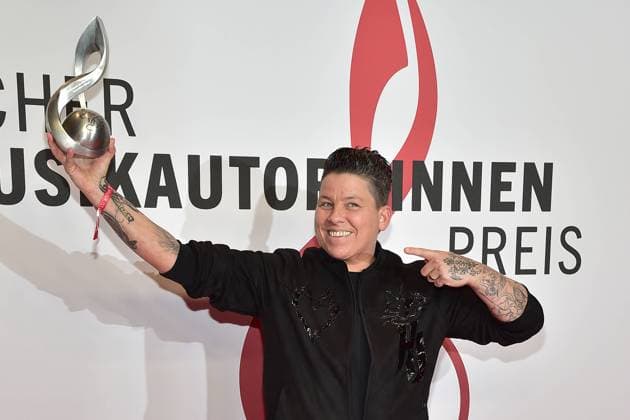 15 German Music Author Award Kerstin Ott, Schlager winner Arrival at the award ceremony of the 15 German Music Author Award at the Hotel Ritz in Berlin, on 08 02 2024 Photopress Mueller
