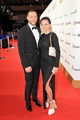 53 Ball of Sports Andrej Mangold and Annika Jung on the occasion of the 53 Ball of Sports on 17 02 2024 in the Festhalle Frankfurt Main 20240217MWI122479