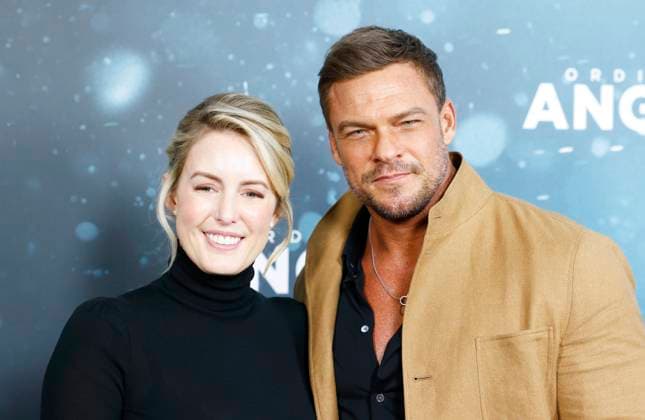 Catherine Ritchson and Alan Ritchson arrive on the red carpet at Liongate s Ordinary Angels New York Premiere at SVA Theater on Monday February 19, 2024 in New York City.  NYP20240219144 JohnxAngelillo