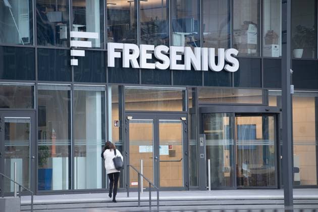 The FRESENIUS Group headquarters, general, feature, border motif, symbol photo exterior view, logo, Fresenius SE annual press conference on 21 02 2024 in Bad Homburg,