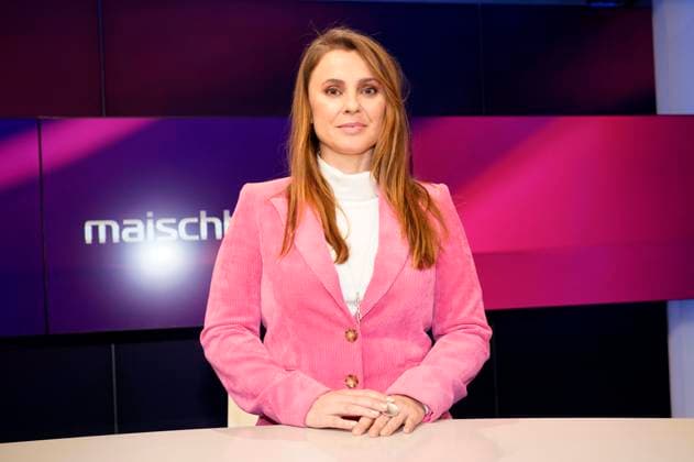 Jagoda Marinic on the ARD talk show maischberger in Studio Berlin Adlershof Berlin, 21 02 2024 Foto:xT.xBartillax xFuturexImagex maischberger2102_4212