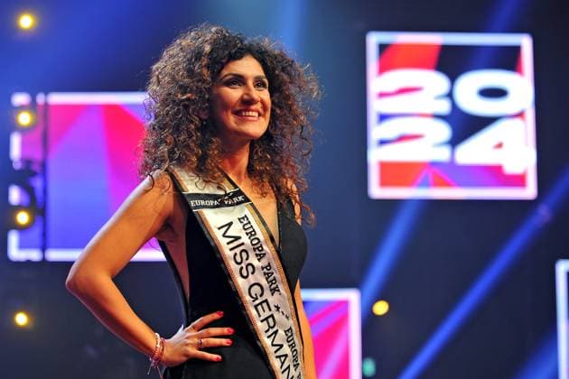Miss Germany 2024 Apameh Schönauer on the occasion of her election as Miss Germany 2024 on 24 02 2024 at Europapark Rust 20240224MWI124498