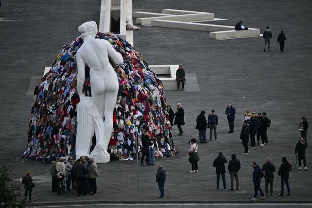 Photo IPP Felice De Martino Naples 06 03 2024 Inauguration of the new Venus of rags by Michelangelo Pistoletto Italy Photo Press World Copyright